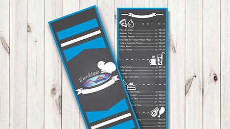 criação de cardápio impresso em fazenda rio grande