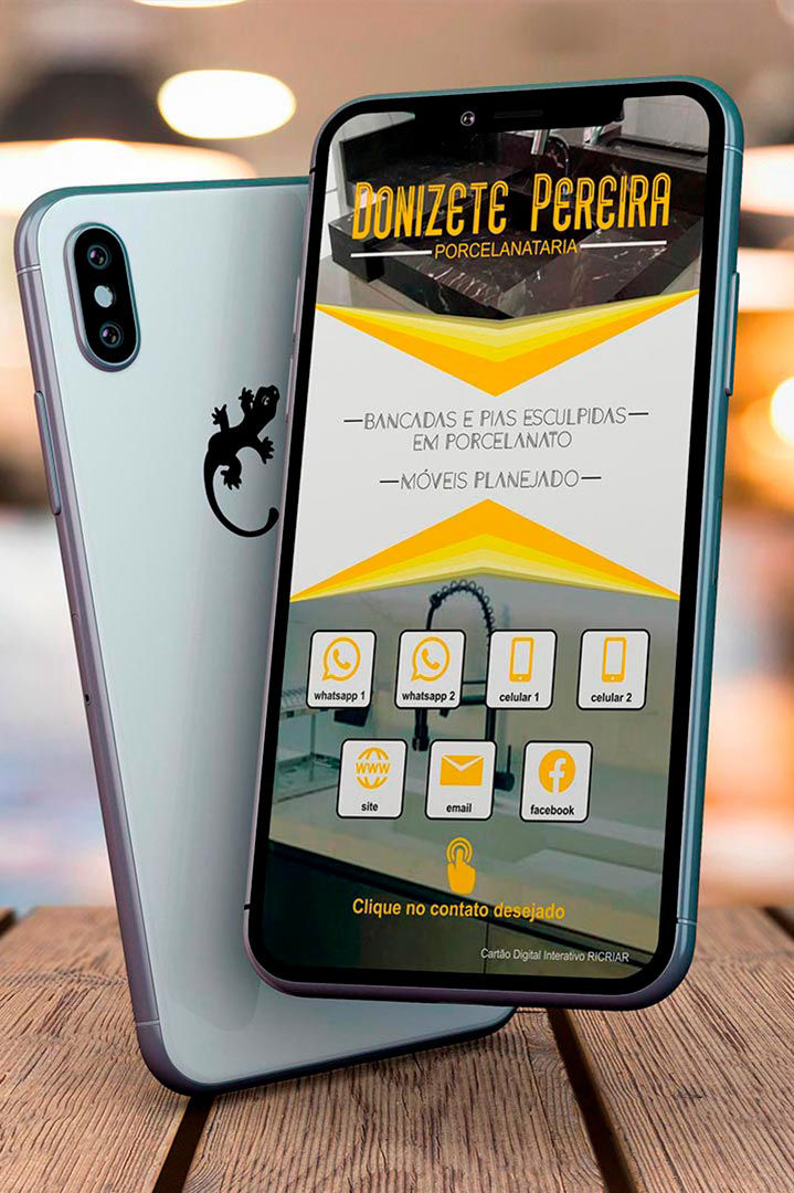 cartao de visita digital donizete pereira porcelanataria fazenda rio grande