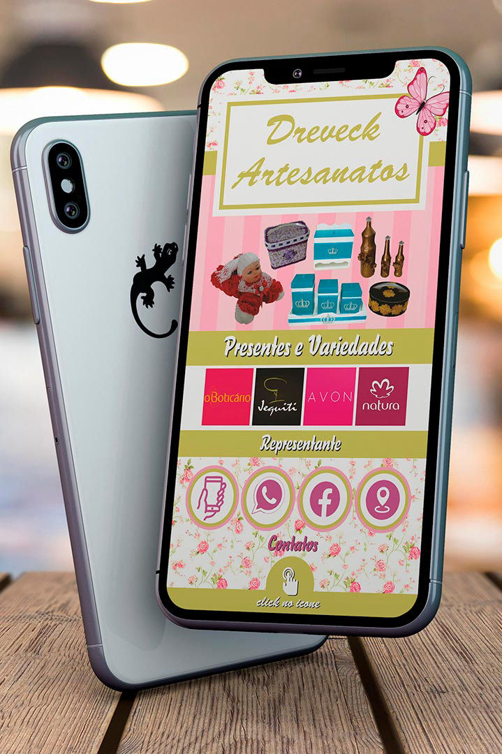 cartao de visita digital dreveck artesanatos fazenda rio grande