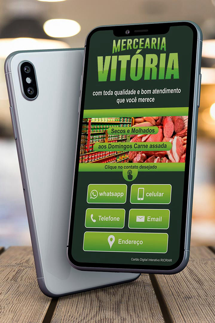 cartão de visita digital mercearia vitoria fazenda rio grande